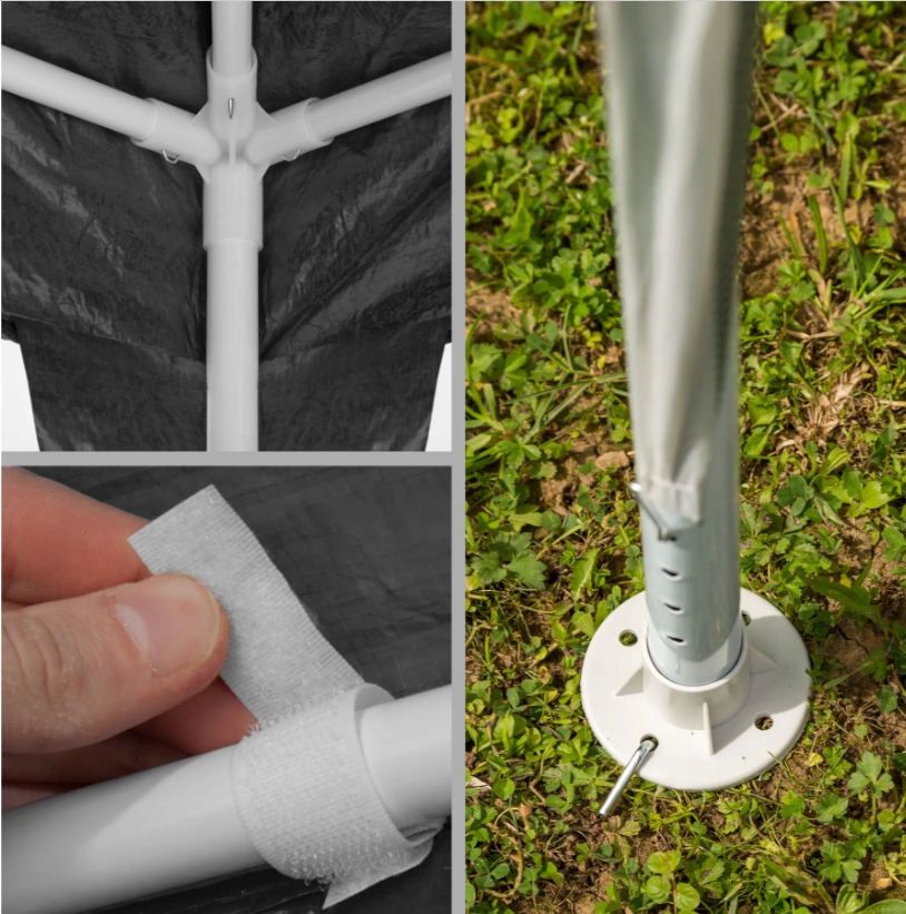 WODOODPORNY PAWILON OGRODOWY ZADASZENIE OGRODU PAWILON DO OGRODU 3x3m Typ pawilon