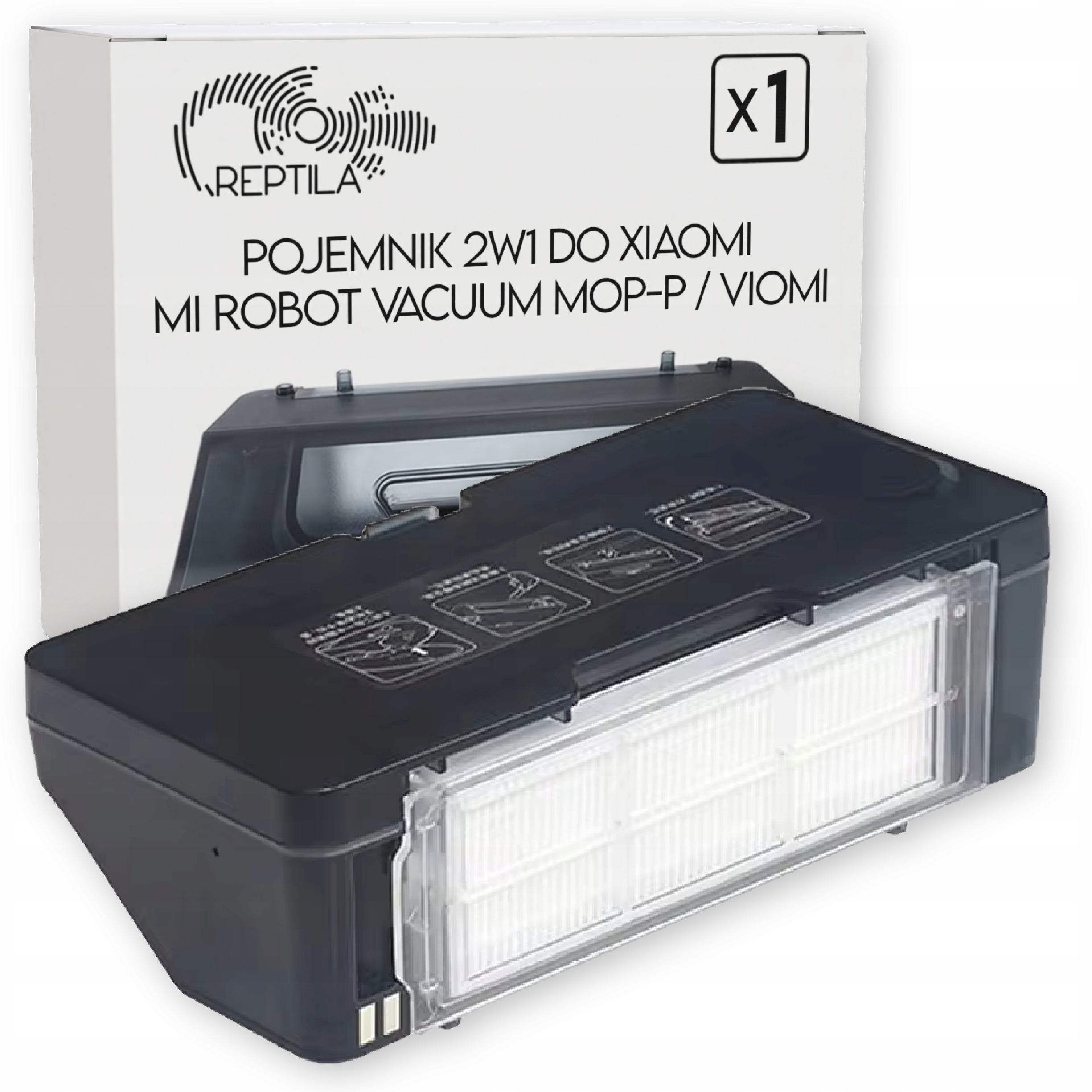 Pojemnik 2w1 do Xiaomi Mi Robot Vacuum Mop-P Viomi V2 V3 Se
