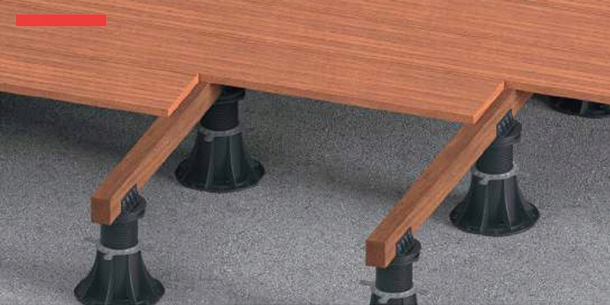 Wspornik tarasowy regulowany 30-45 mm pod legary Gama kolorystyczna odcienie szarego