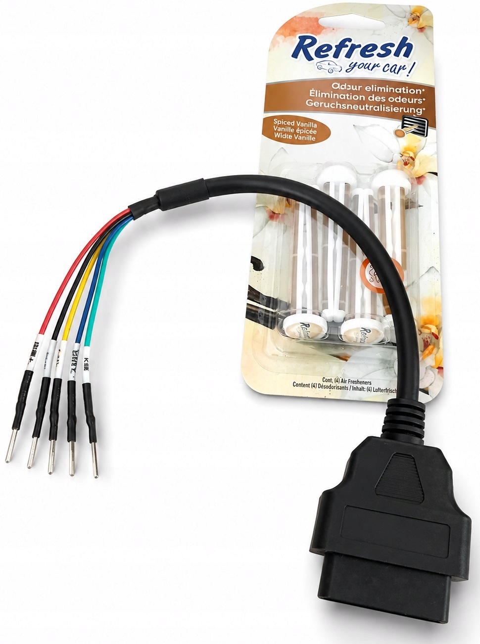 Adapter Kabel Uniwersalny OBD2 Multiplekser 5 pin luźne piny Przejściówka