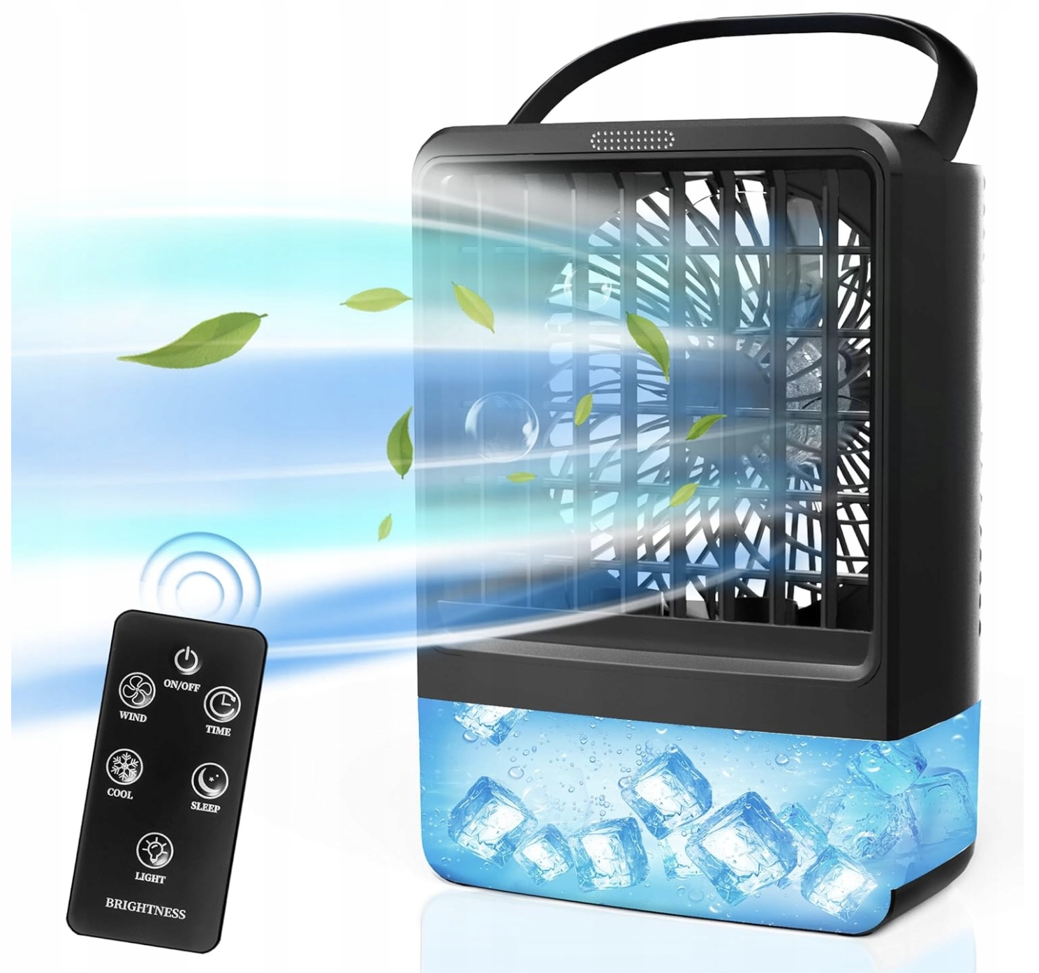 Přenosný klimatizátor a ventilátor Eeieer s zvlhčovačem