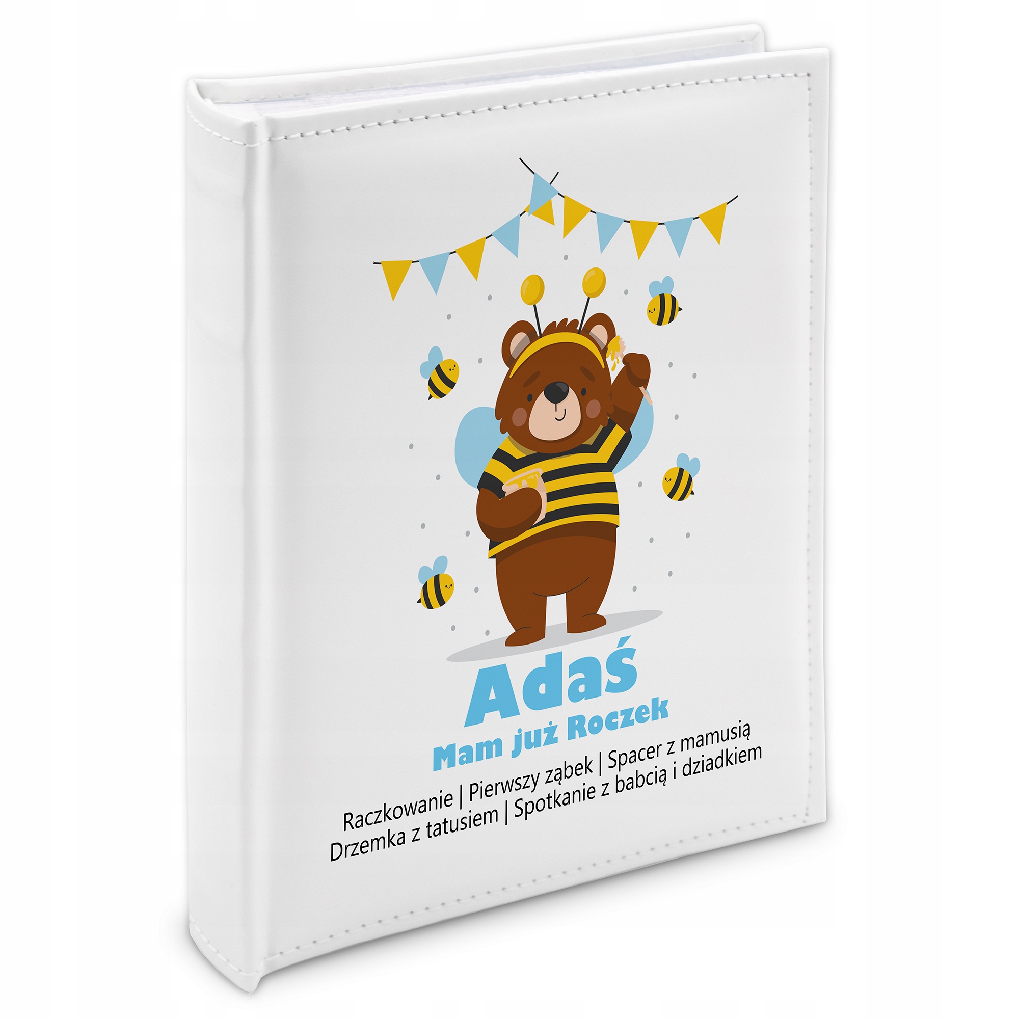 Album Dárek 200 Foto 10X15 Ekokůže Křest Bílý