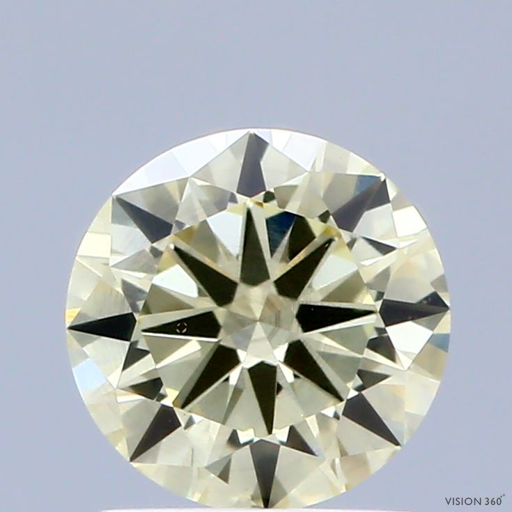 Diament laboratoryjny kolorowy 1.0ct ROUND Fancy Yellow VS2 (IGI)