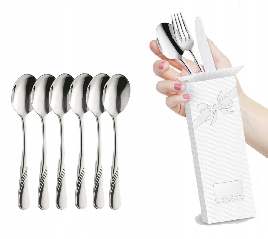 

Amefa Helma 6 łyżeczek do herbaty pudełko małe