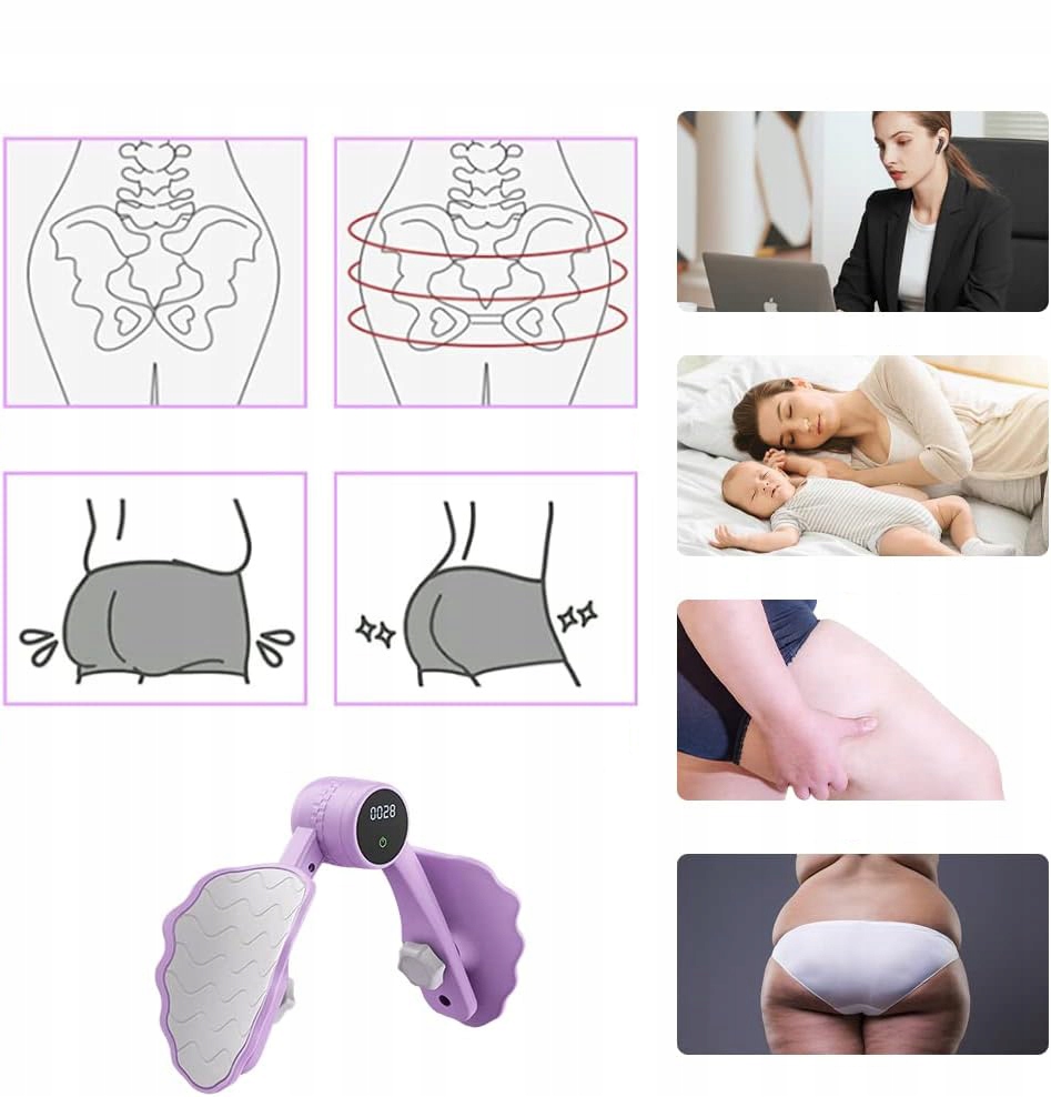 TRENER DNA MIEDNICY, PRZYRZĄD TRENINGOWY POŚLADKÓW, KOREKCJI POŚLADKÓW Marka inna