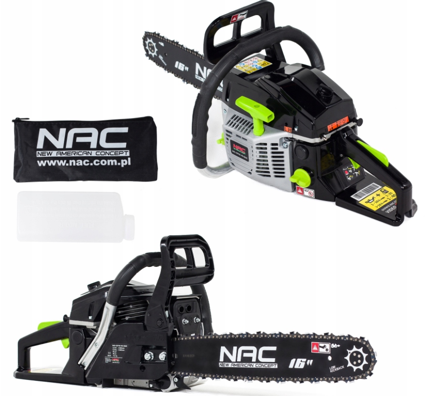 Benzínová řetězová pila 45cc NAC-CST45-40-02AC 2,45KM řetěz 0,325"