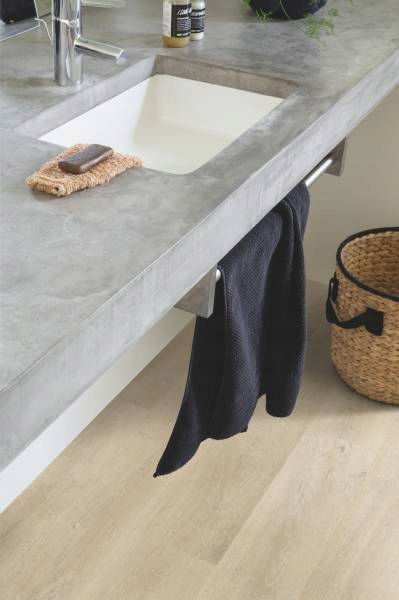 Panele Podłogowe Dąb Wenecja beżowy Wodoodporne AC4 8 mm 1.72m2 Długość (cm) 138