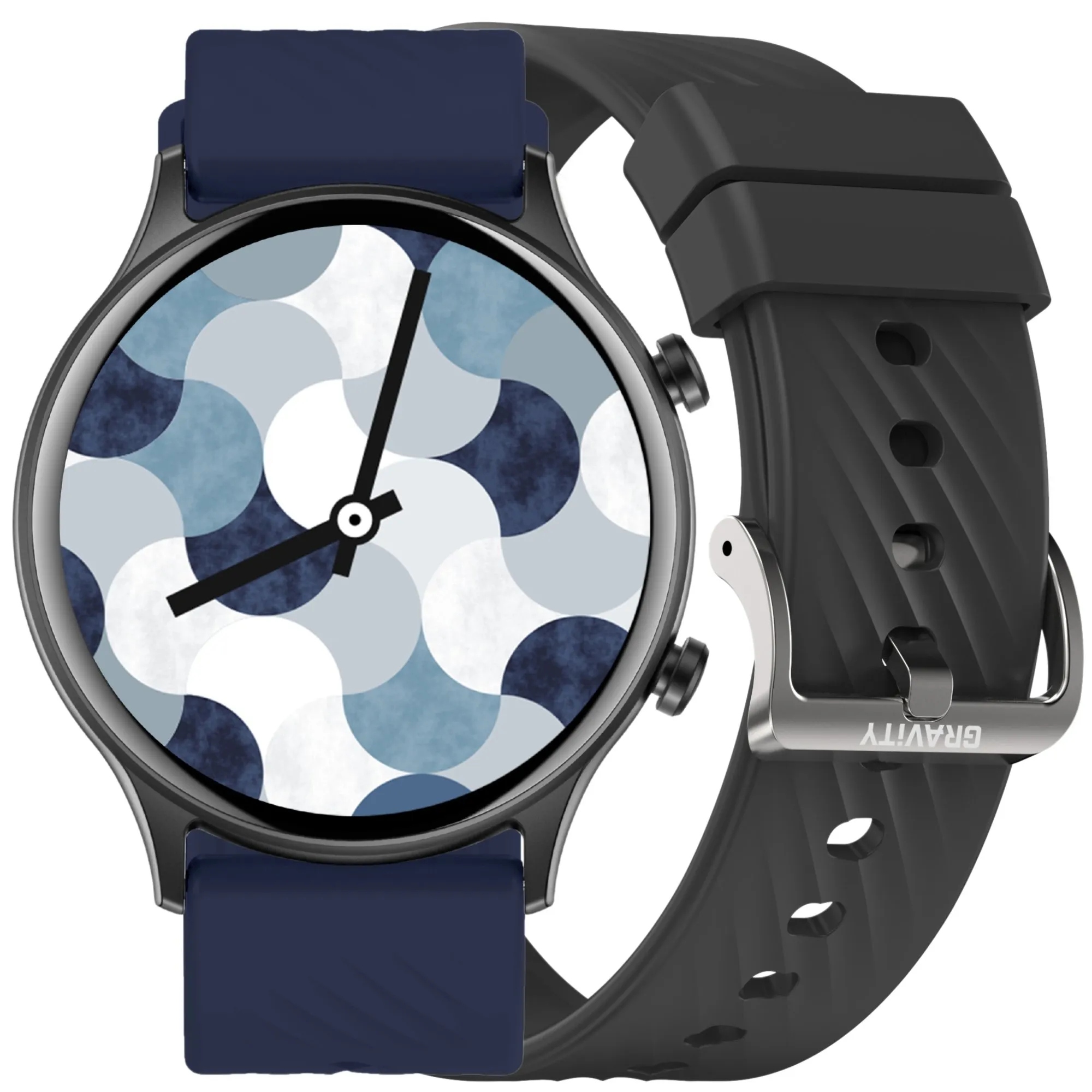 Gravity GT19-1 černo-granátové chytré hodinky pro hovory