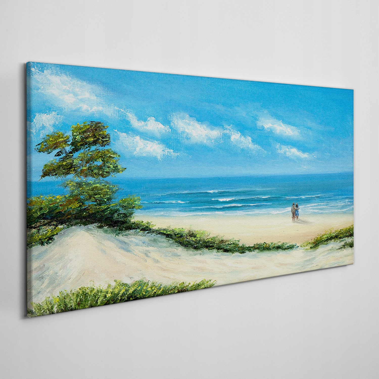 

Obraz na płótnie Wybrzeże para plaża morze 100x50
