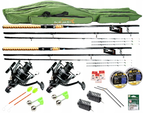 Set 2x Feeder 2x Naviják volný chod taška Z9