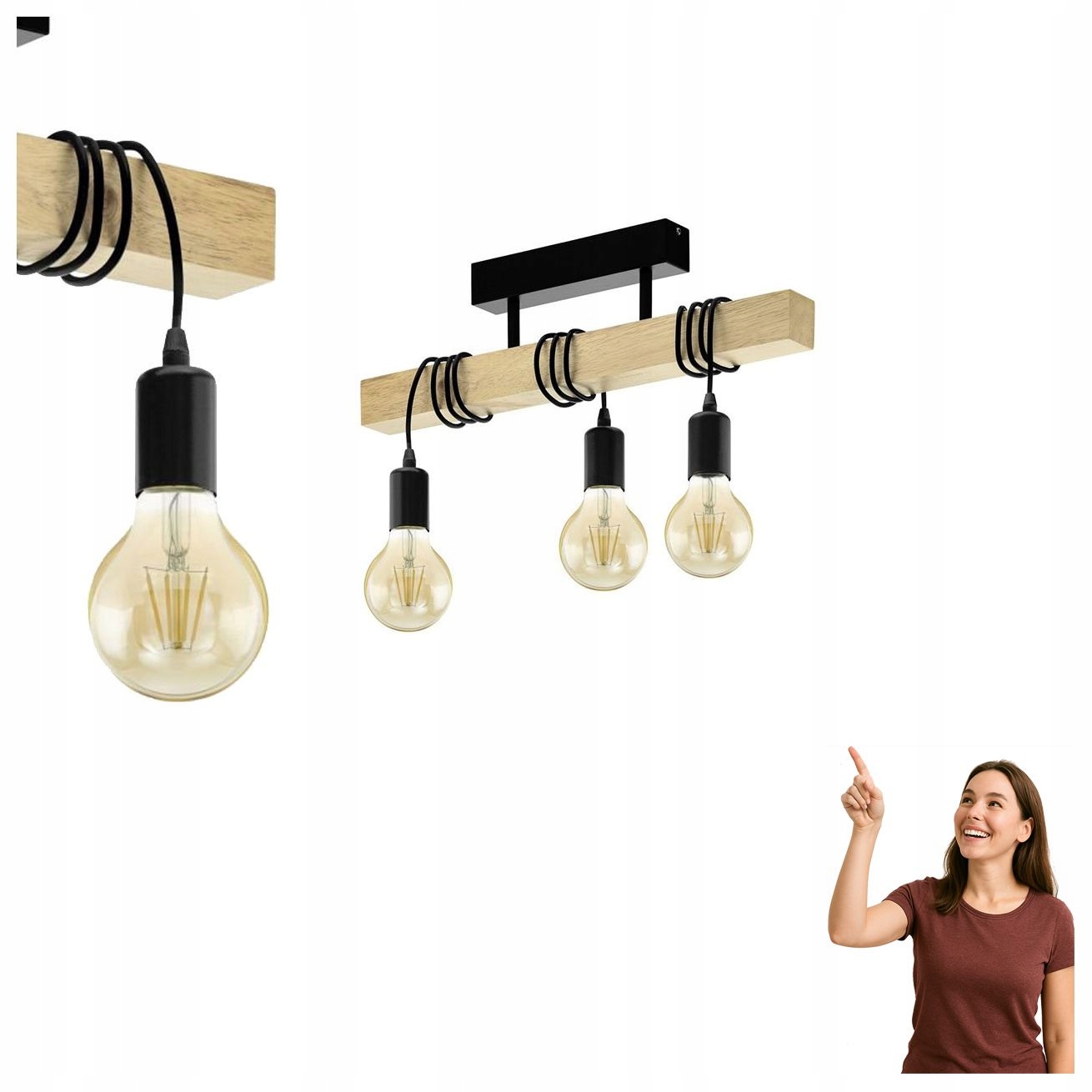 Stropná lampa Townshend 32915 Eglo