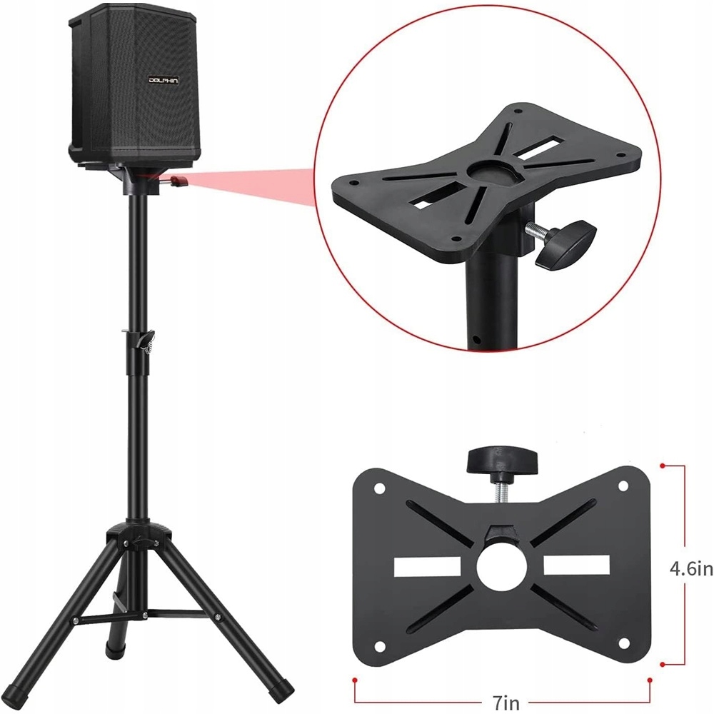Sada sloupového stativu tripod nastavitelný stojan reproduktorový stojan do 50 kg