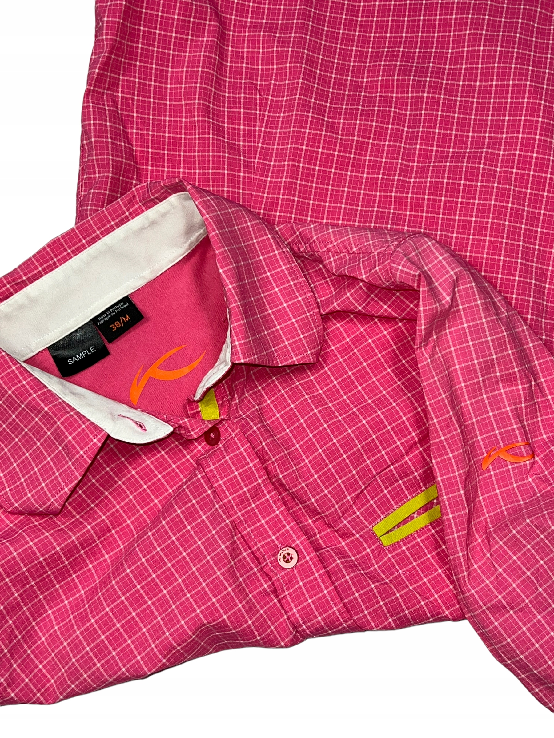 KJUS Damska TREKKINGOWA KOSZULA W KRATĘ-M Rękaw długi rękaw