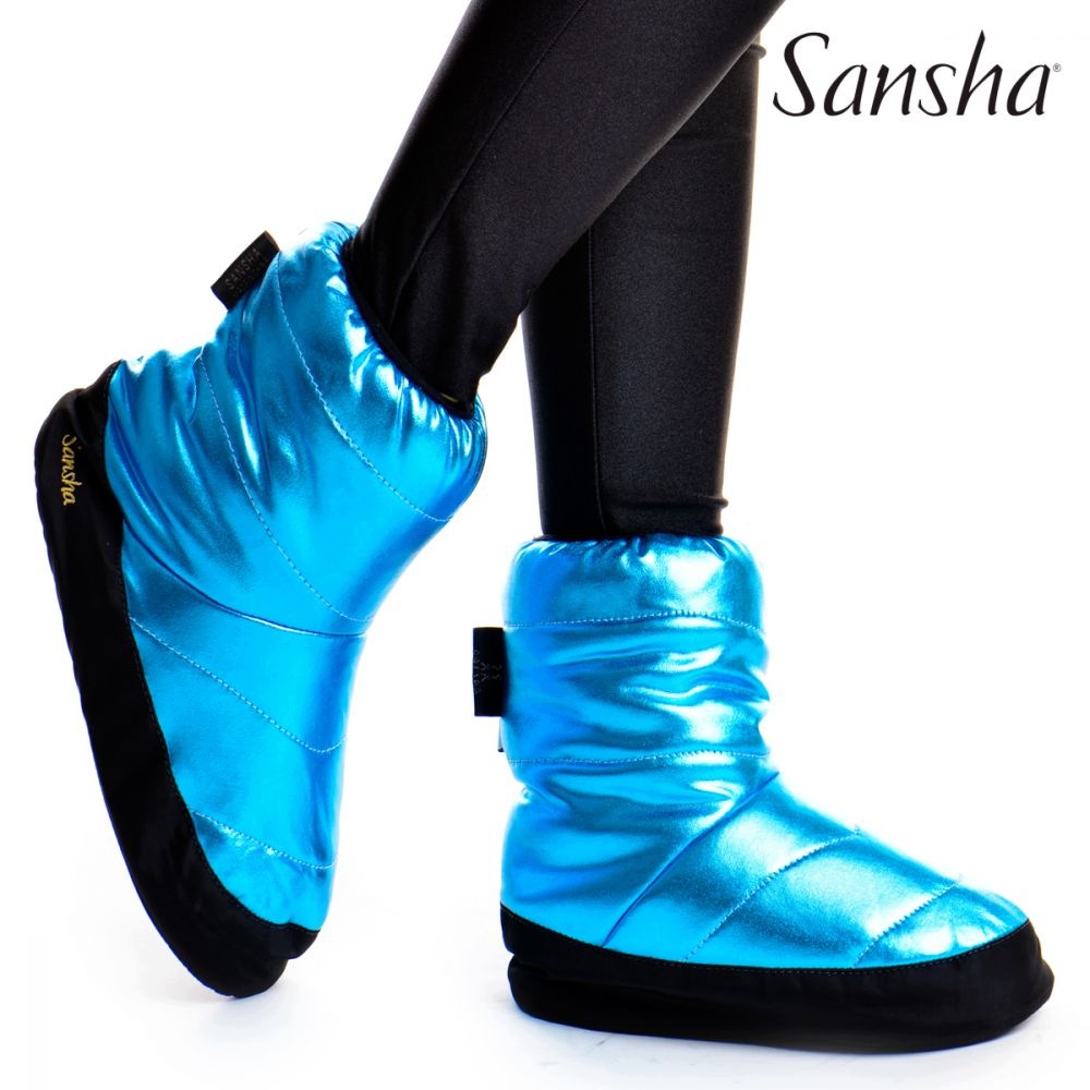 Ocieplacze taneczne Sansha Booties Tibet (niebieskie)