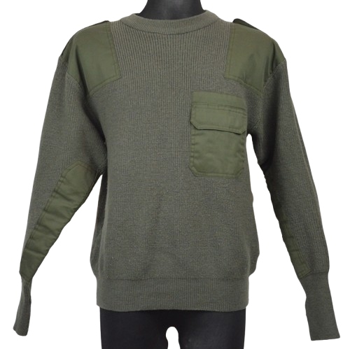 Lovecký svetr khaki Hubertus vlněný 58