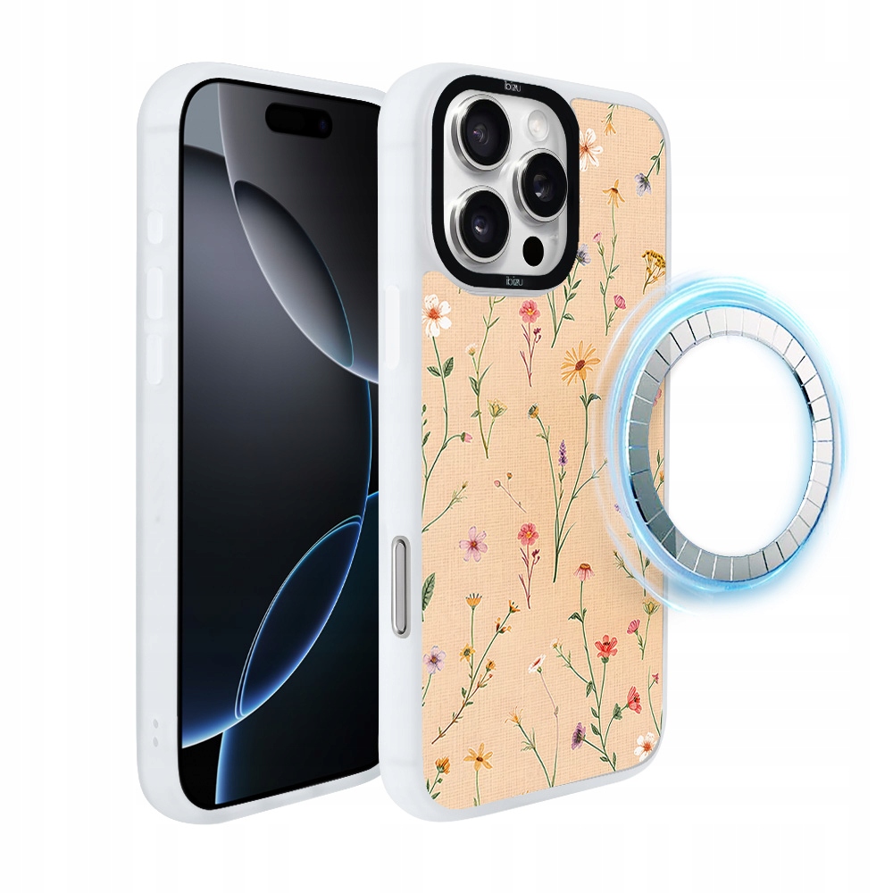 Pouzdro pro iPhone 16 Pro Ibizu DropGuard Matt s MagSafe, korálová louka