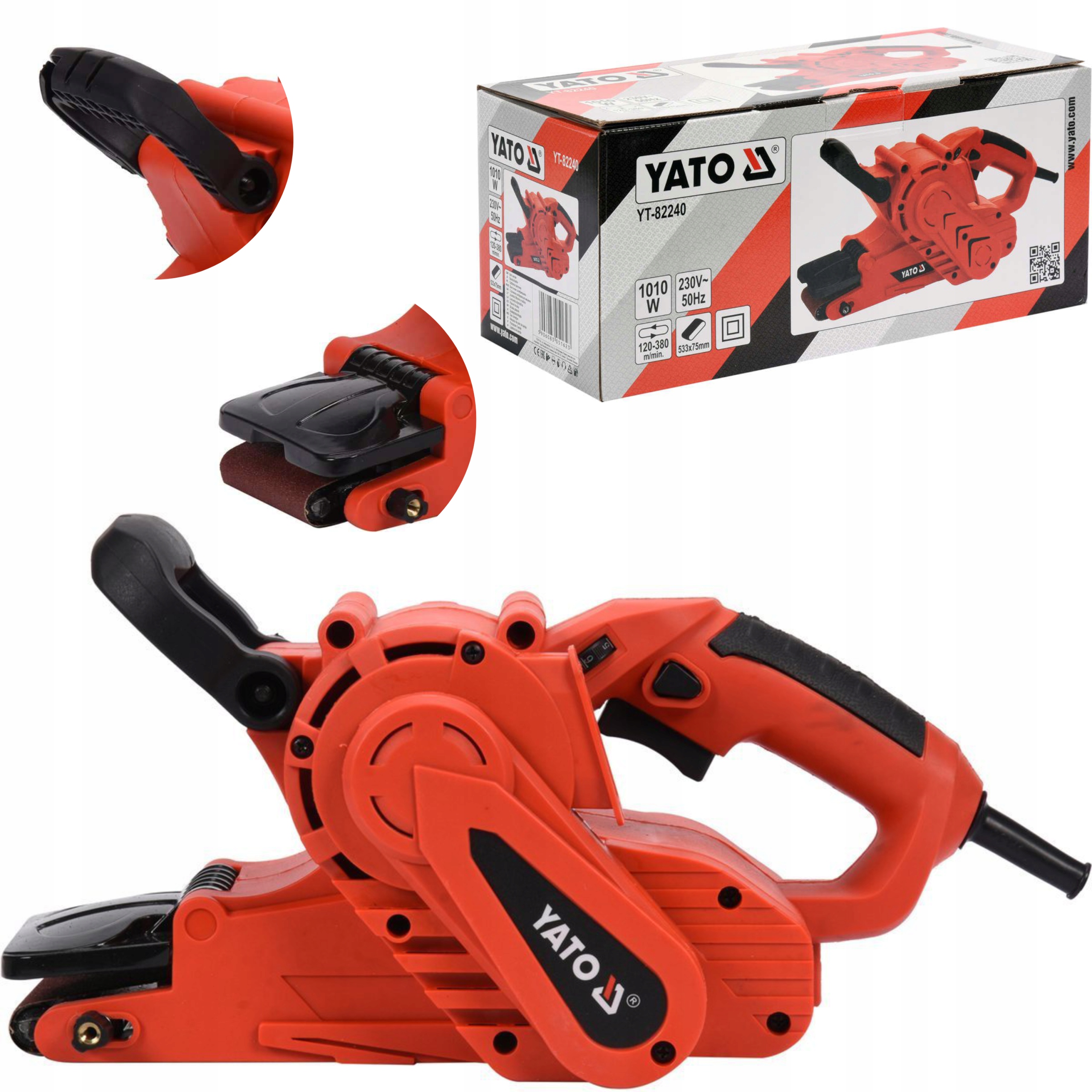 

Yato YT-82240 Szlifierka Taśmowa 1010W 75X533MM