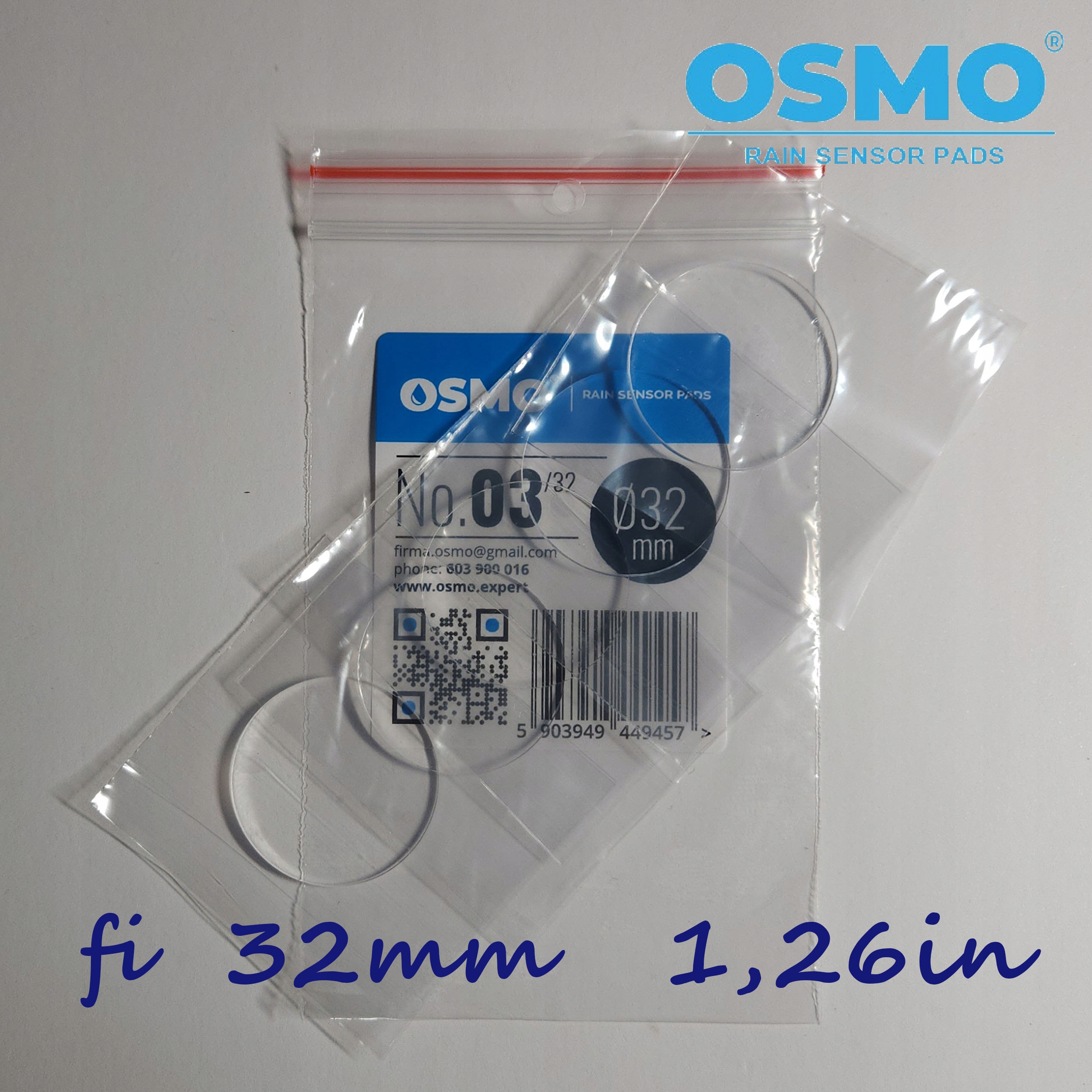 5x PODKŁADKA PŁYTKA CZUJNIKA SENSORA DESZCZU 32mm