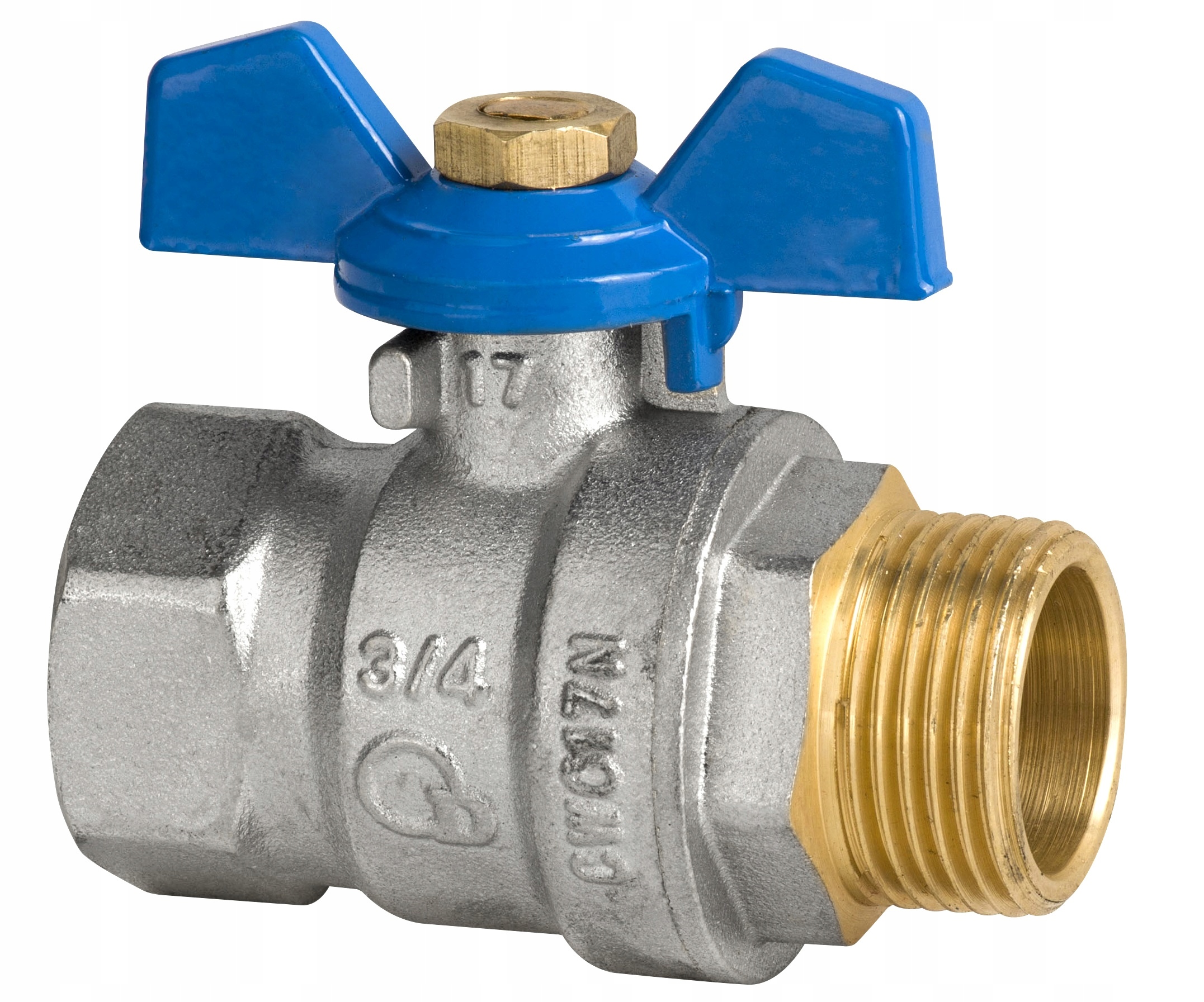 

Zawór kulowy motylkowy Pn 30 3/4" Wz