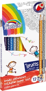 

Kredki ołówkowe trójkątne soft Fi