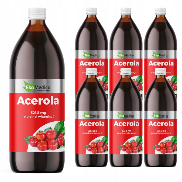 EkaMedica 6x Acerola bez cukru 1L