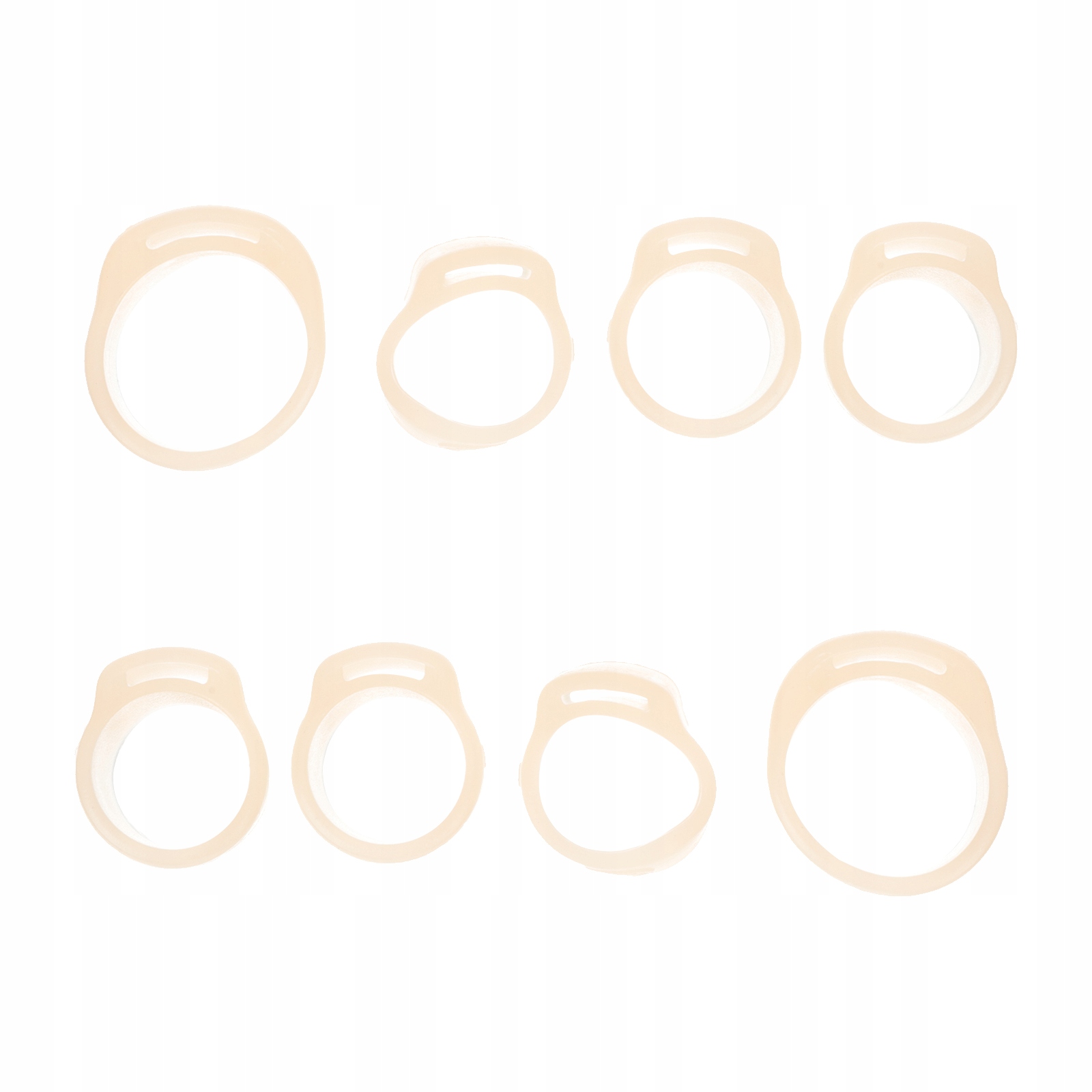 OCHRANIACZE NA PAZNOKCIE OSŁONY OCHRONNE PIERŚCIONKI DO PĘDZLI PROSTE SILIKONOWE DZIECIĘCE