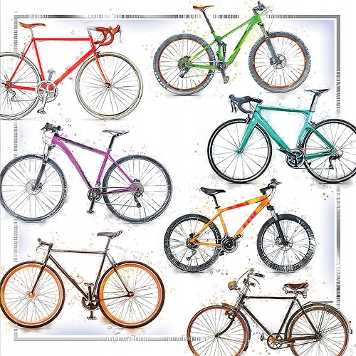 

Kartka dla Rowerzystki Rowerzysty z rowerami KW12