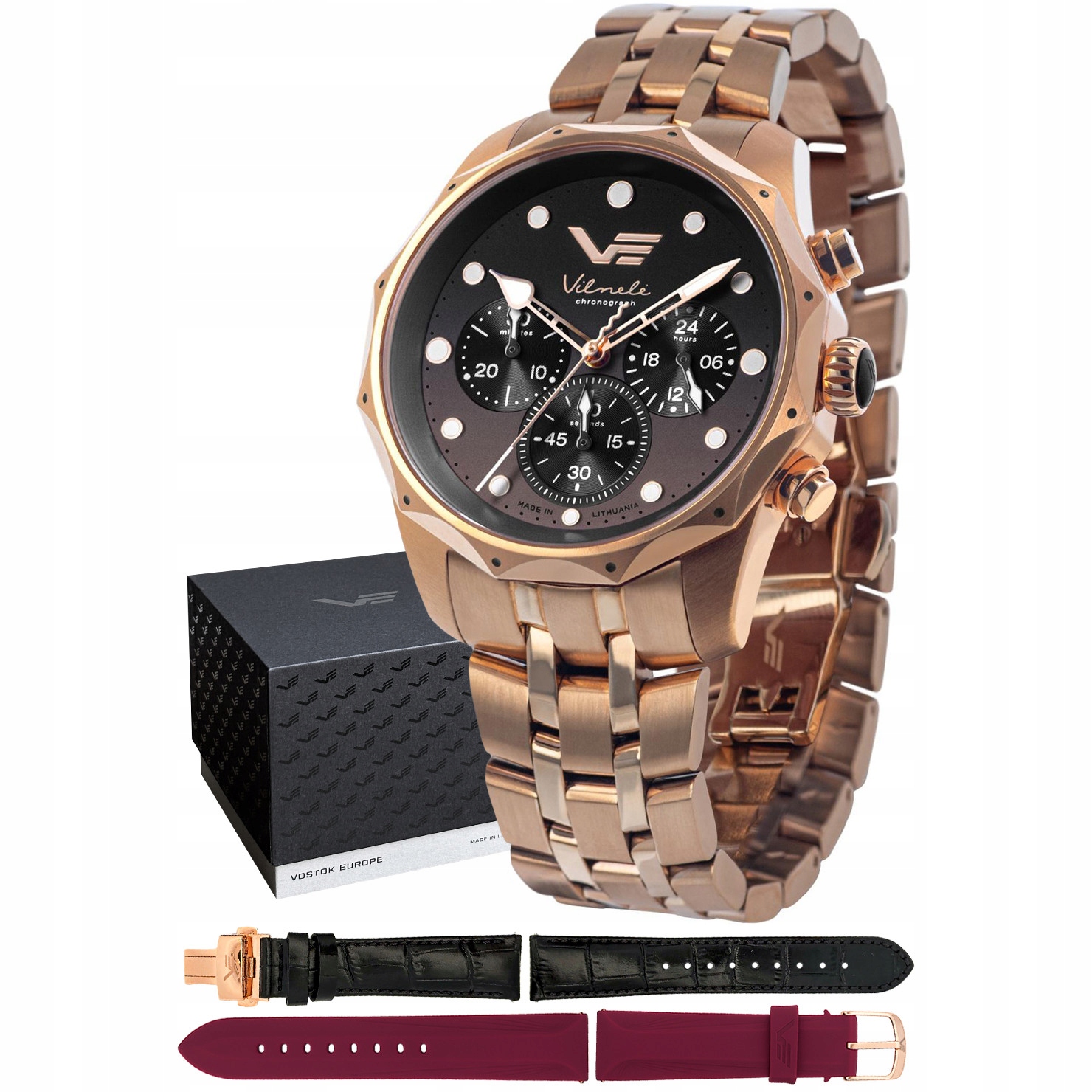 Dámské hodinky Vostok Europe JS20-125B751B růžové zlato