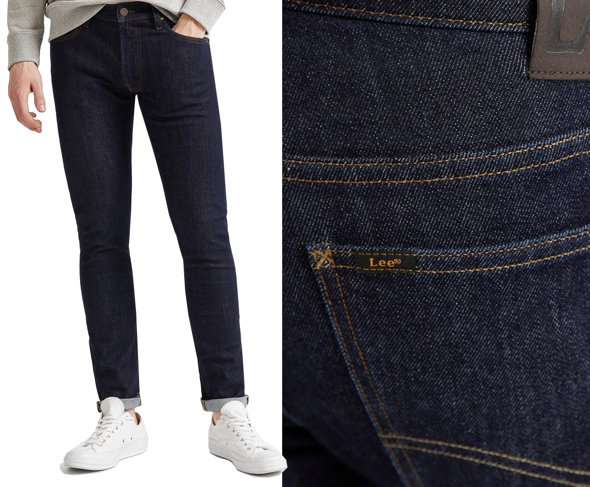 Lee Luke kalhoty džínové slim tapered Zip Fly Rinse W34 L32