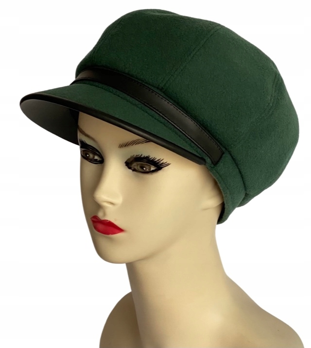 Dámská vlněná čepice s kšiltem Rabionek 56 cm