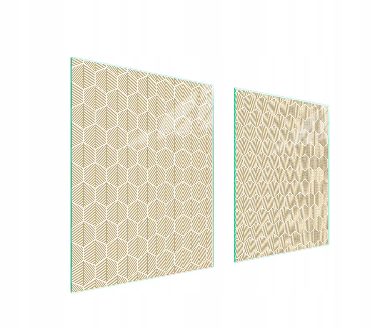 Skleněná ochranná deska na sporák 85x52 Vzor sklo Indukce 7v1