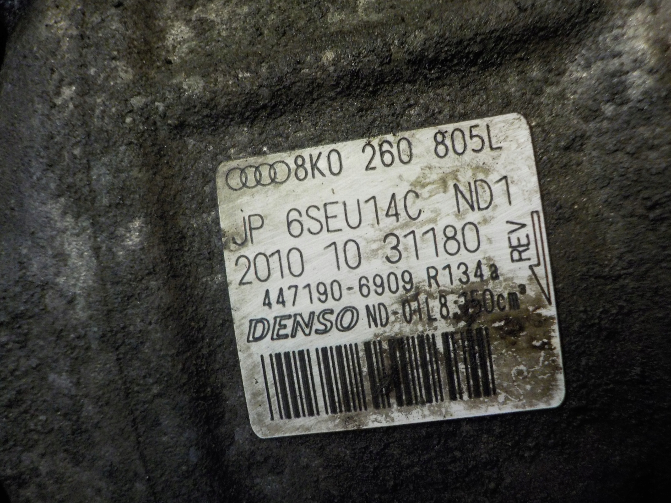 Audi A4 B8 EXEO A5 2.0 tdi 11r 170KM компрессор кондиционера 8K0260805L