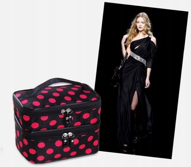 KOSMETYCZKA DAMSKA PODRÓŻNA NA KOSMETYKI KUFEREK NA PĘDZLE LEKI Płeć kobieta