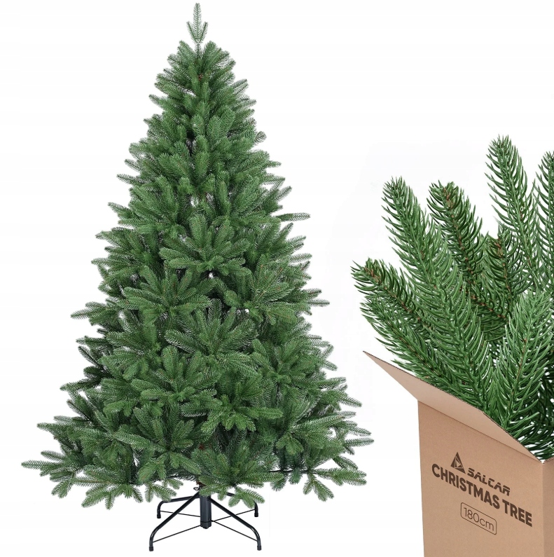Umelý Vianočný Stromček Jedľa Nordmanowska 150 CM Koncovky Pe Stojan