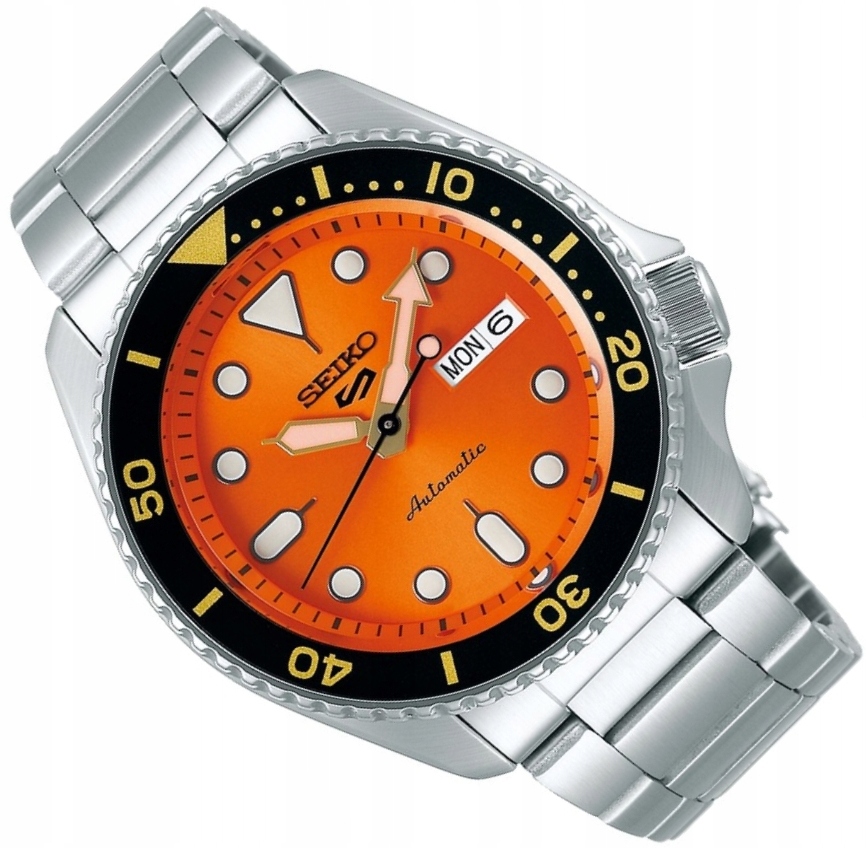 Zegarek Seiko 5 SRPD59K1 Automatic Sports 100m 42,5mm Orange
