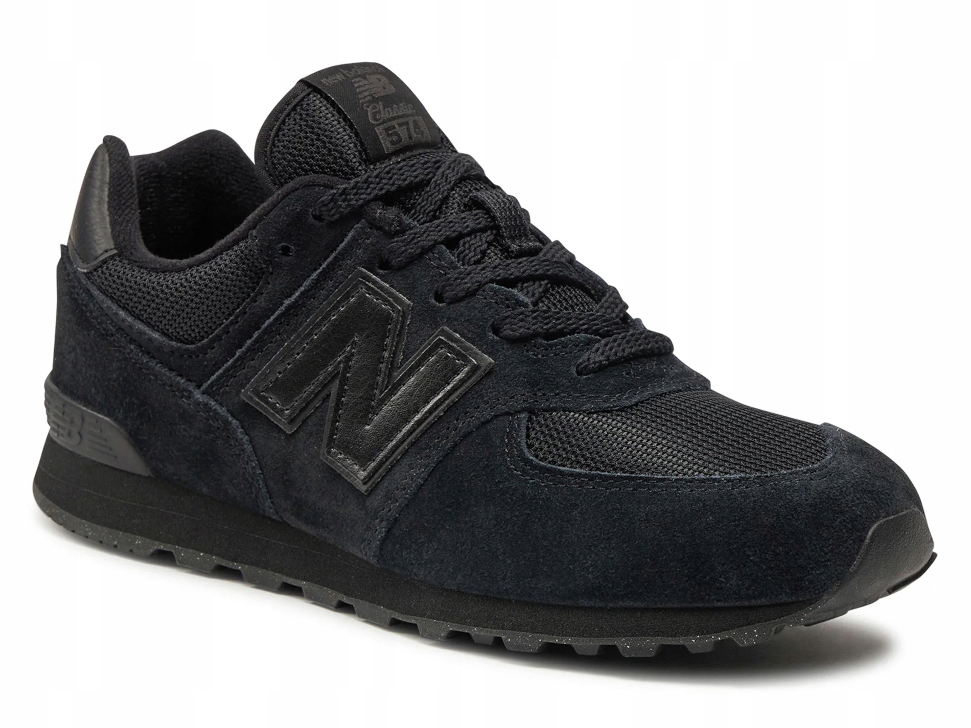 Boty New Balance GC574EVE basic sportovní tenisky černé kožené 37,5