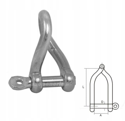SZEKLA KUTA KWASOODPORNA SKRĘCANA 5 MM Kod producenta S0162-5
