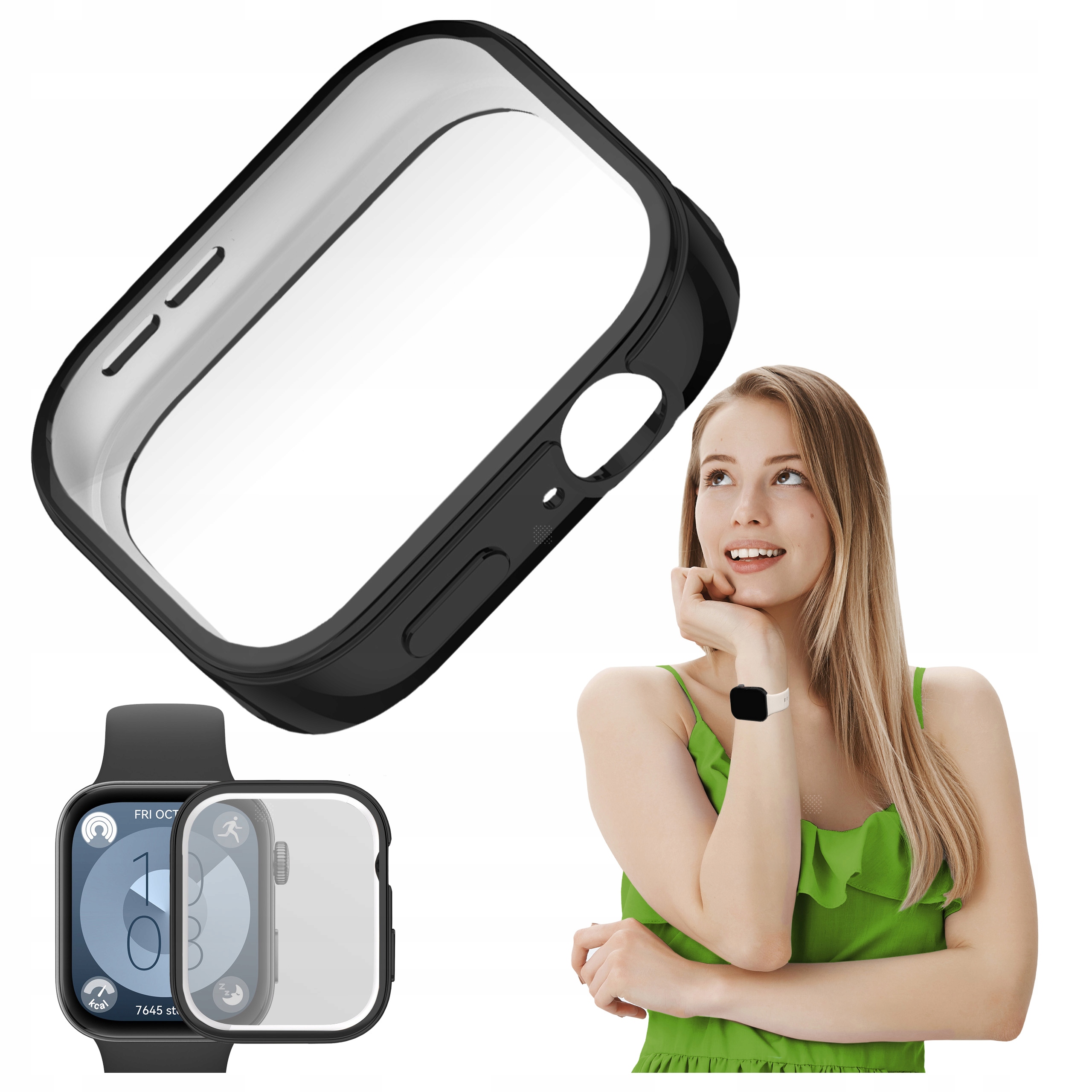 Etui ochronne 2w1 do Huawei Watch Fit 3 obudowa wymienna do zegarka case