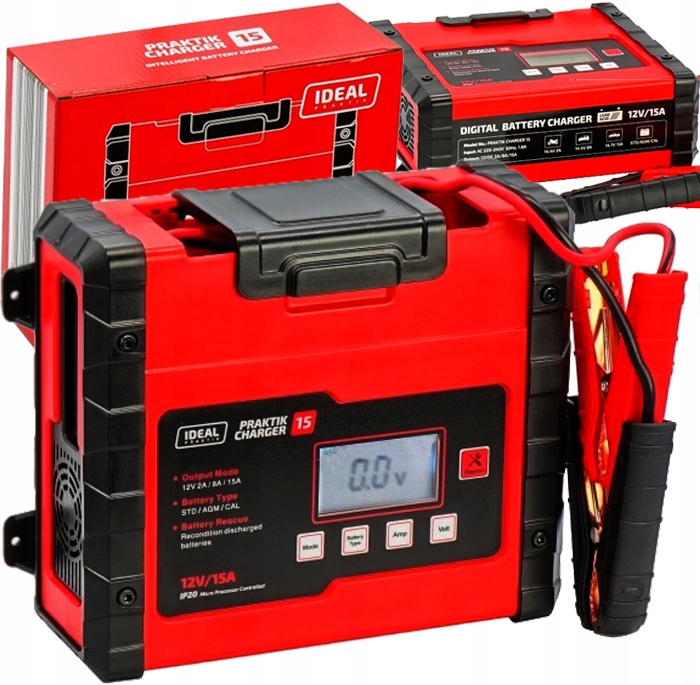 Usmmerňovač Ideal 12V 15A Pre Akumulátory Start-stop Efb Agm Kyselinové Gélové