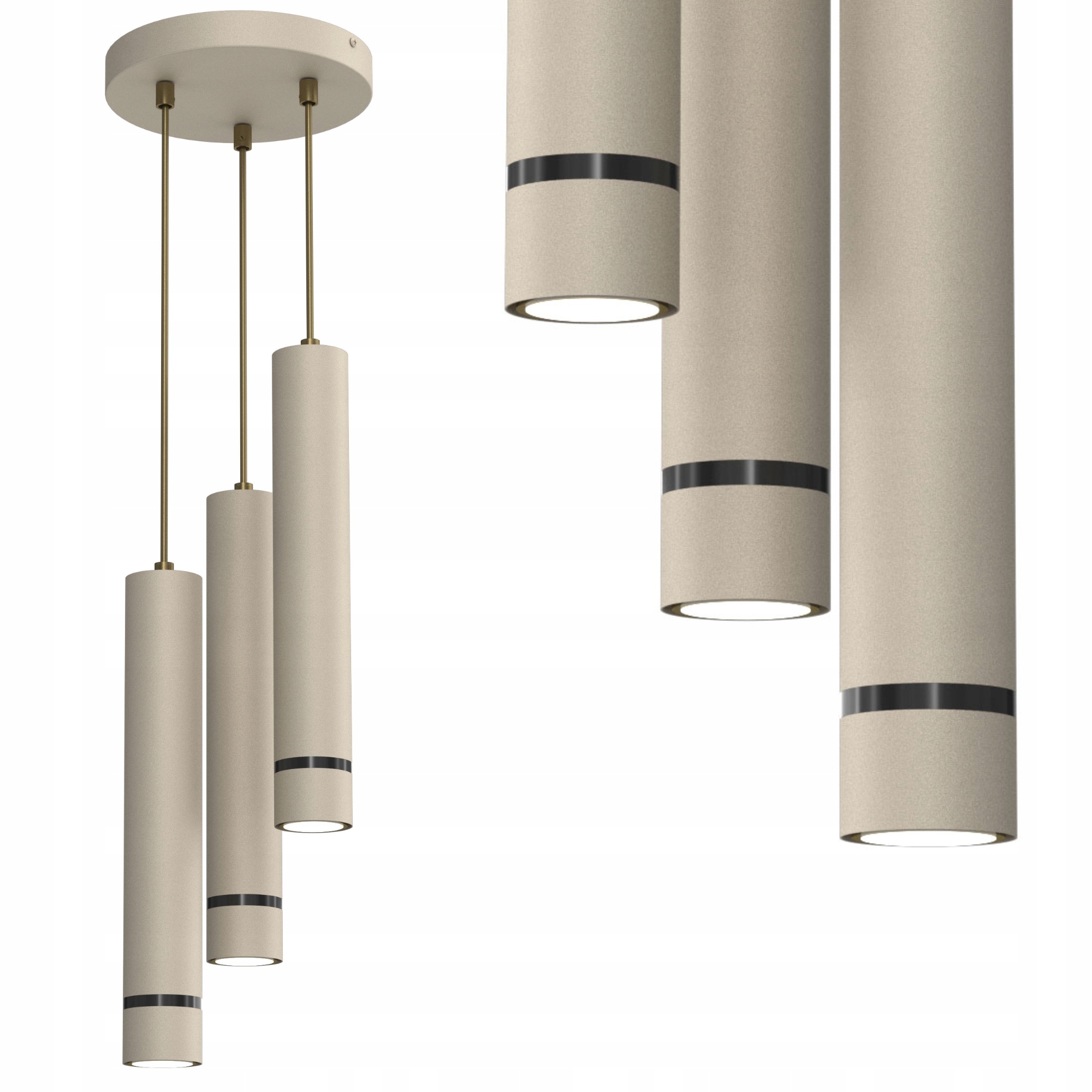 Závěsná Stropní Spotová Lampa GU10 Led Kašmír Tuby Polská Moderní Lampa