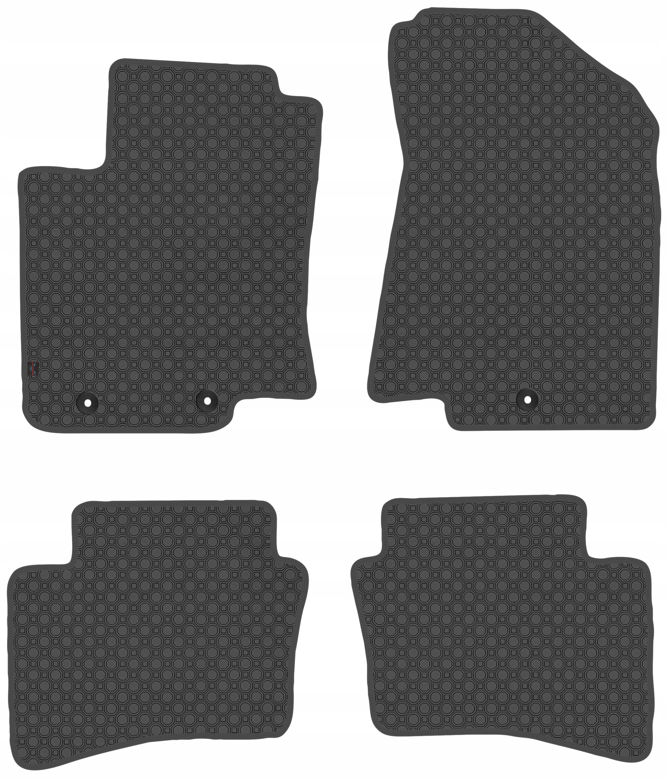 Kia Rio III 2011-2017 Gumové autokoberce černé