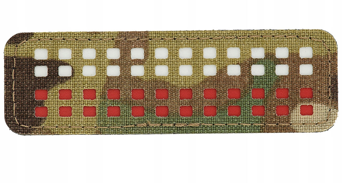 Naszywka na rzep flaga Polski minikwadraty laser cut 25x80 M-Tac multicam