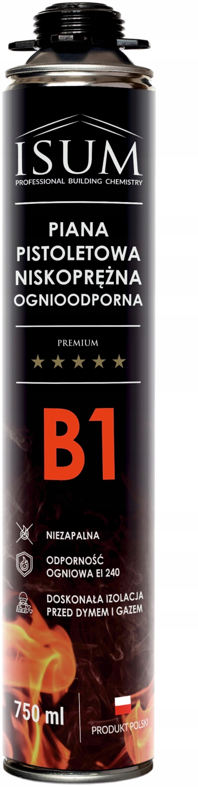 

jakość! Pianka Ppoż Ognioodporna Ogniowa B1 isum