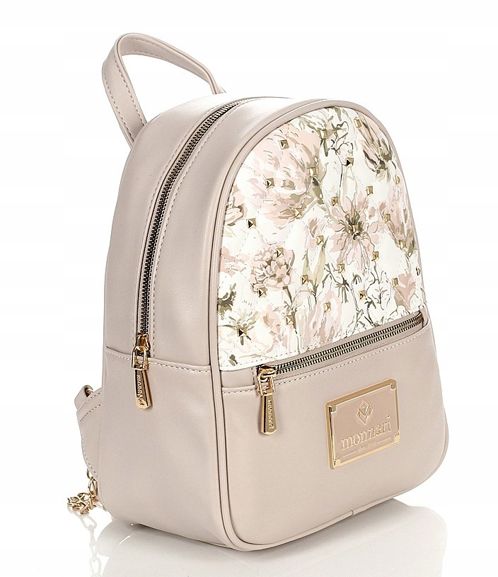 Monnari Cudowny plecak damski Kwiaty Cekiny Paski z Łańcuszkiem Lato 2026