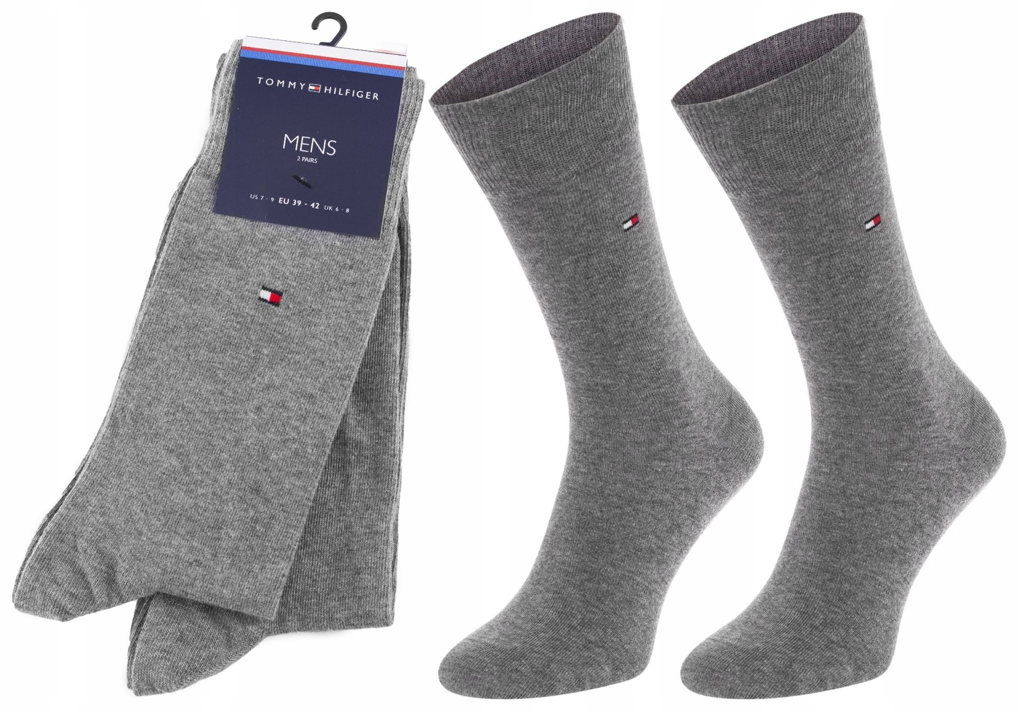 

Tommy Hilfiger Skarpety Skarpetki Gray 2P R:39-42