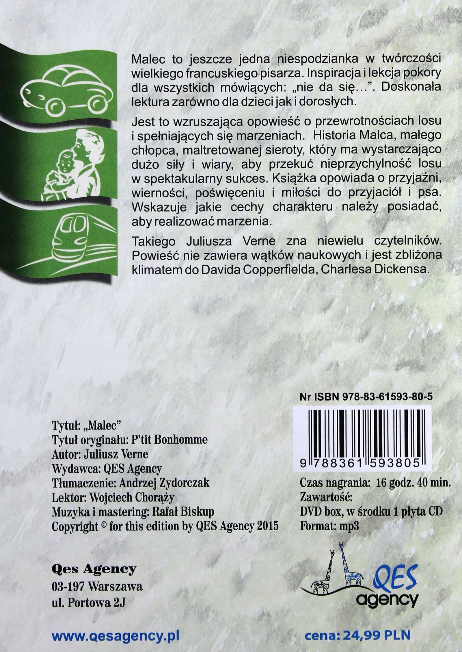 MALEC - JULIUSZ VERNE (AUDIOBOOK) Stan opakowania oryginalne