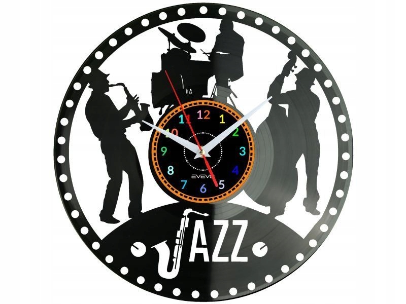 Jazzová Hudba Dekorativní Nástěnné Hodiny Moderní Vinylová Deska Dárek