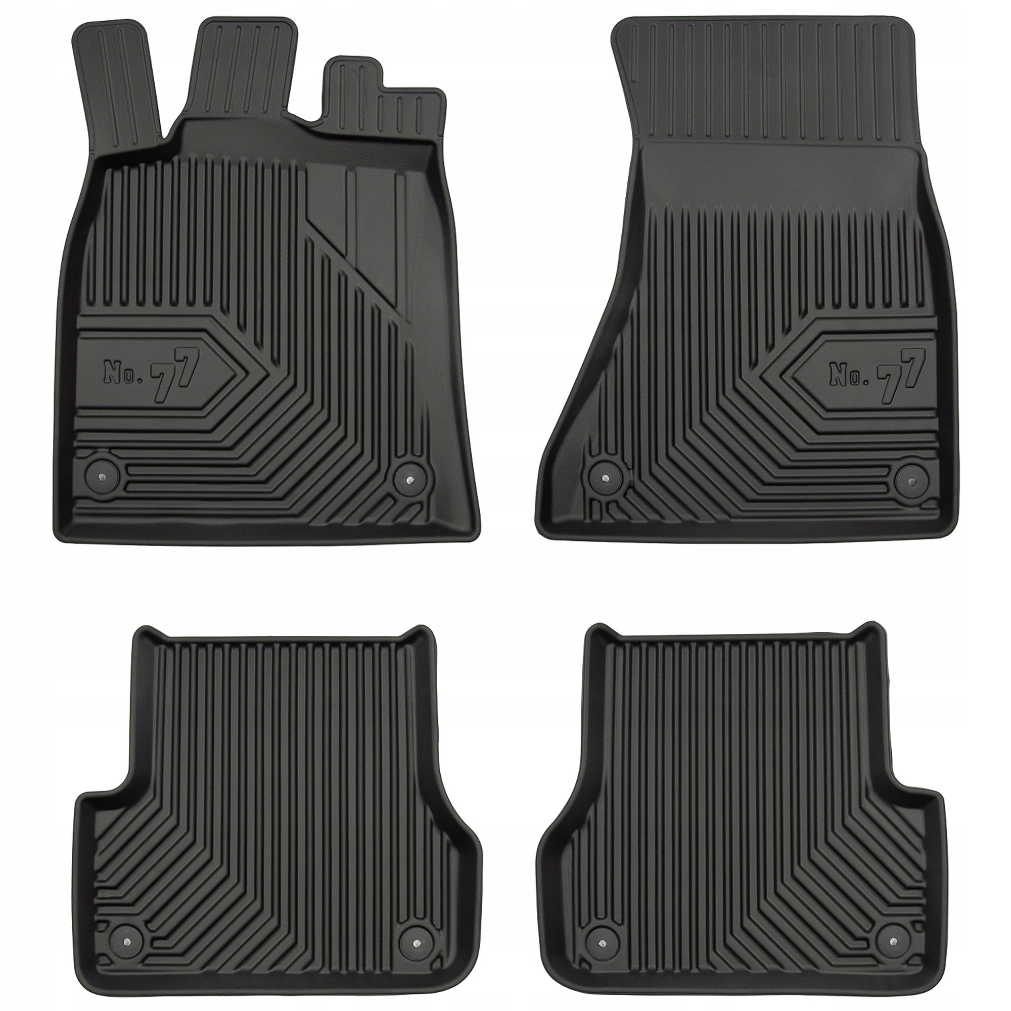 Gumové koberce č.77 pro Audi A6 C7 od roku 2011