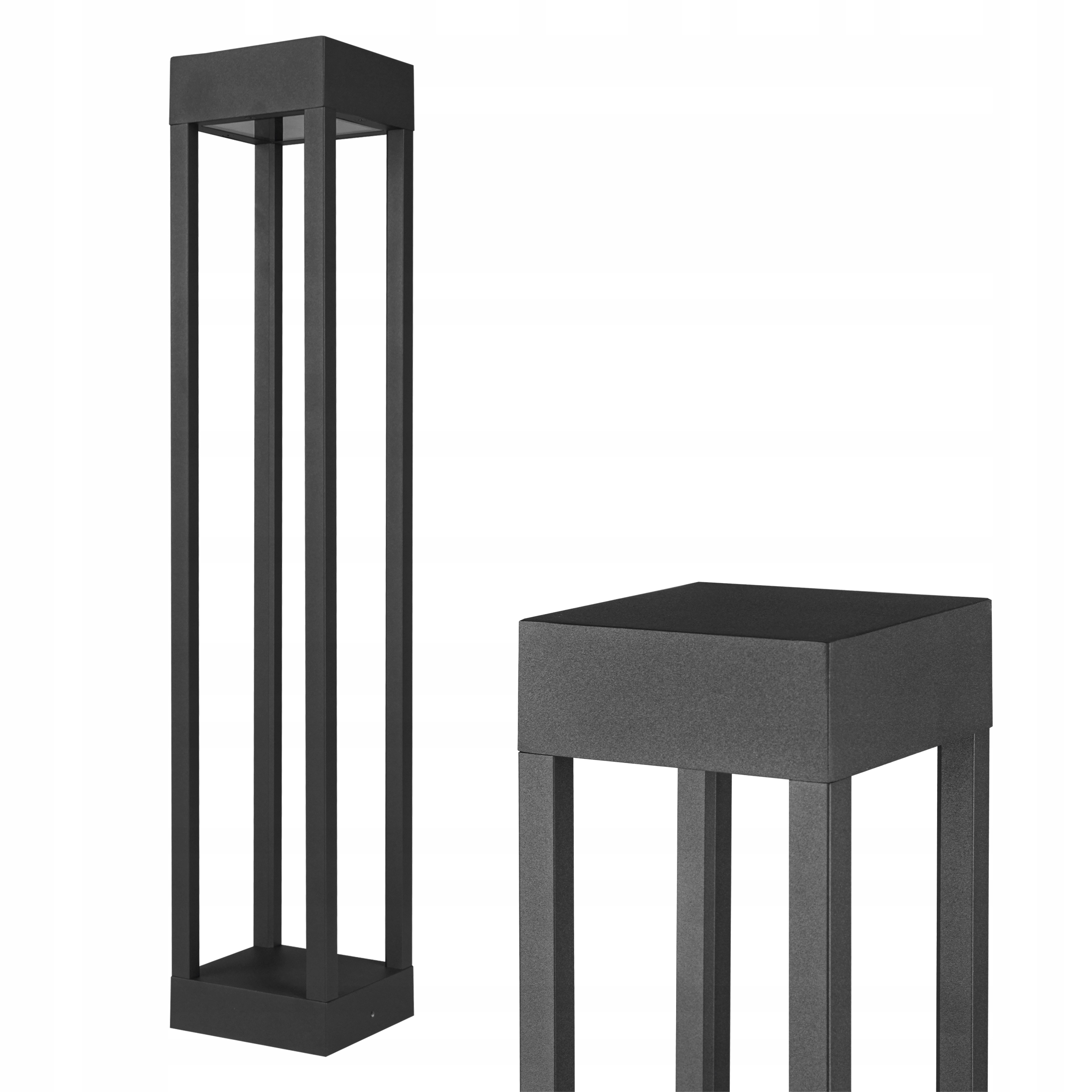 LAMPA LED OGRODOWA Lemo GX53 SŁUPEK ZEWNĘTRZNY 60cm antracyt