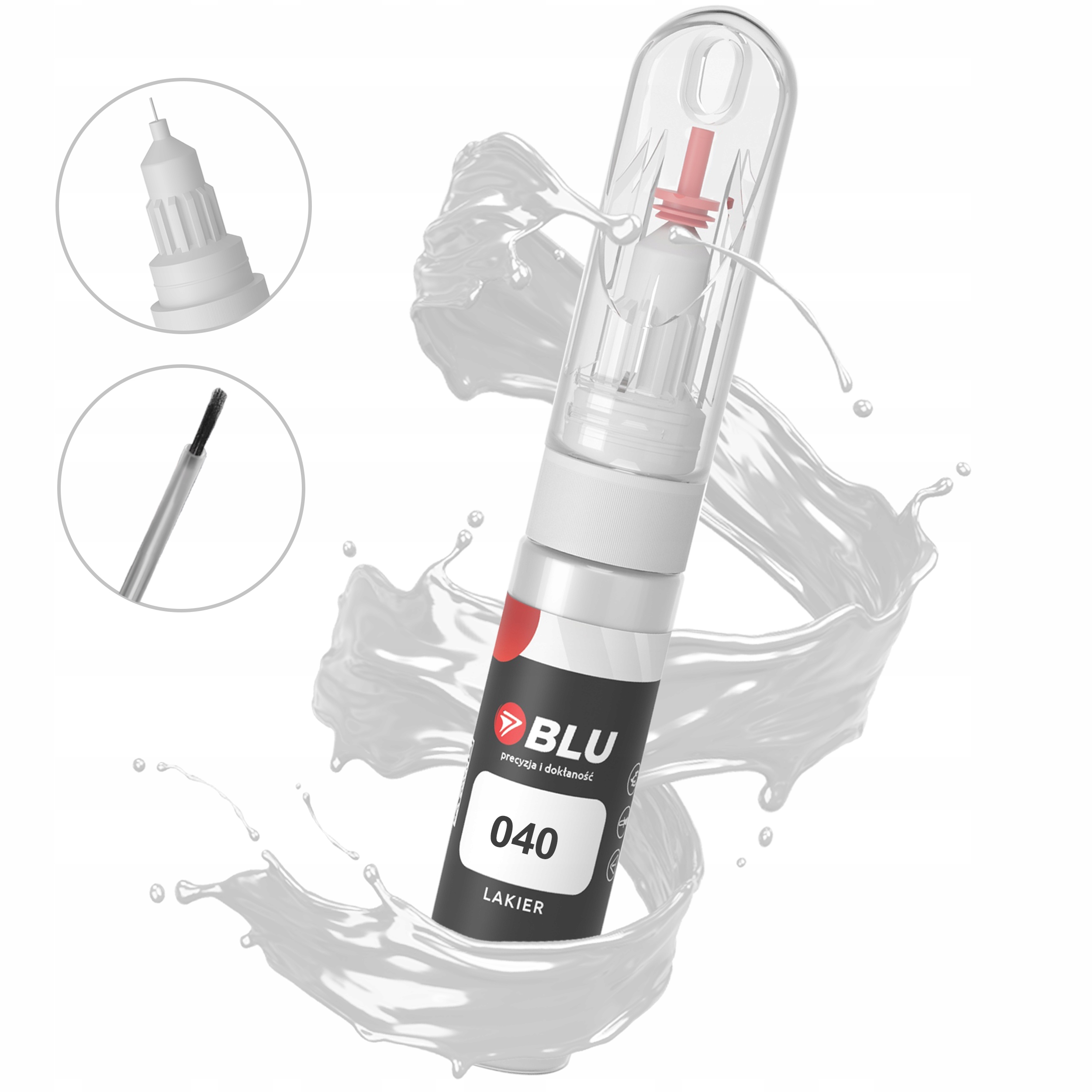 Lakier zaprawka samochodowa 040 biały superwhite do Toyota 2in1 Blu